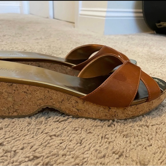 Jimmy Choo Pandora Wedges Sandals (40.5) - Picture 4 of 6